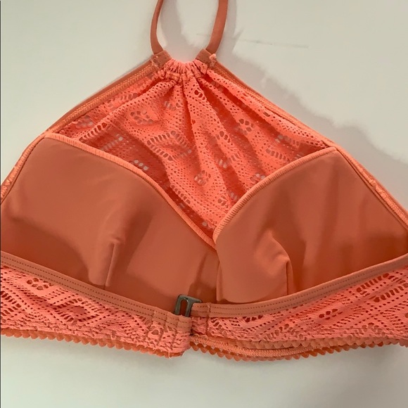 Crochet Bikini halter top bundle- Black and coral - Picture 6 of 6